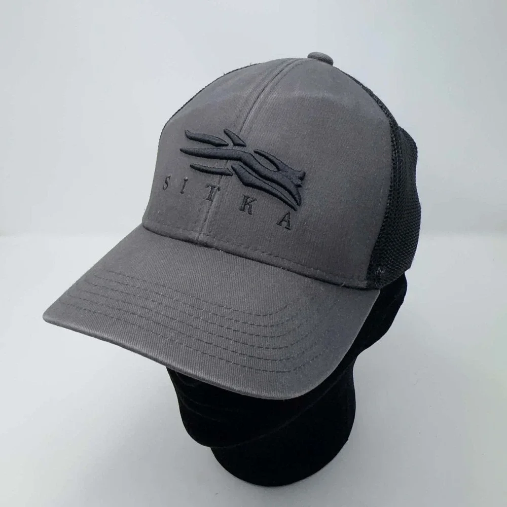 SITKA GEAR Logo Mid PROFILE Fit SnapBack Hunting Hat Mens Cap Trucker Mesh OSFA